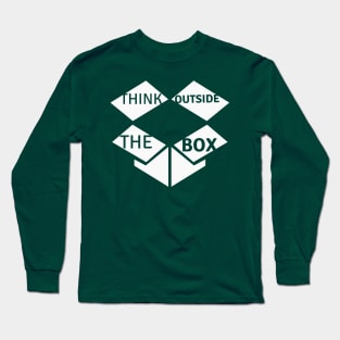 Think Outside The Box - White Box Long Sleeve T-Shirt